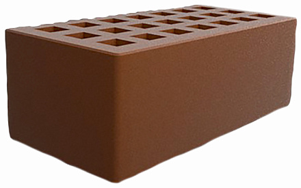 Кирпич облицовочный шоколад полуторный гладкий М-150 Саранск – 1