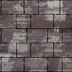 Тротуарная плитка Steinrus Palermo ColorMix Браун, гладкая, 80 мм – 2