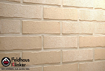 Кирпич клинкерный Feldhaus Klinker "Vascu sabioso blanca K762NF" ручная формовка 240х115х71  – 2