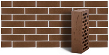 Кирпич облицовочный коричневый одинарный рустик М150 ЛСР – 2
