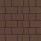 Тротуарная плитка Steinrus Старый город Берн коричневый, гладкая, 60 мм – 2
