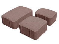 Тротуарная плитка 342 МЗ Серия " Классика" 172/115*115/86*115*60 Темно-коричневый – 2