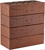 Кирпич облицовочный коричневый одинарный рустик М150 ЛСР – 1