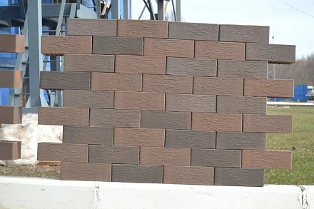 Кирпич облицовочный Графит Флэш полуторный Антика М-200 ВКЗ – 3