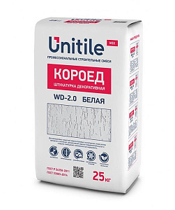 Штукатурка декоративная Короед WD-2.0 белая Unitile, 25кг – 1