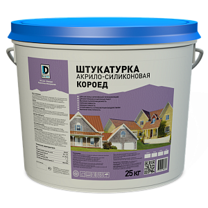 Штукатурка декоративная акрило-силиконовая "Короед" De Luxe, 25 кг – 1