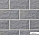 Плитка фасадная клинкерная Stroeher крупноформатная KERABIG KS 06 grau рельефная глазурованная 302x148x12  – 1