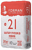 Шпатлевка гипсовая финишная Forman 21 белая, 20 кг – 1
