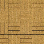 Тротуарная плитка Steinrus Паркет желтый, Old-Age, 60 мм – 2