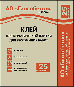 Клей для плитки стандартный Гипсобетон 25 кг – 2