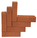Кирпич облицовочный красный одинарный Руст НЗКМ – 9