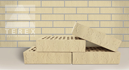 Кирпич облицовочный слоновая кость одинарный Терра Терекс – 2
