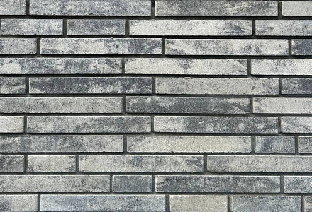 Кирпич гиперпрессованный ригельный Серый Обсидиан гладкий СПК – 1