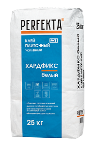 Клей для белого мрамора стекла и мозайки ХАРДфикс белый Perfekta 25 кг  – 1
