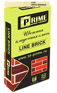 4196 Цветной кладочный раствор LineBrick "Wasser" зима PRIME светло-бежевый, 25 кг – 1