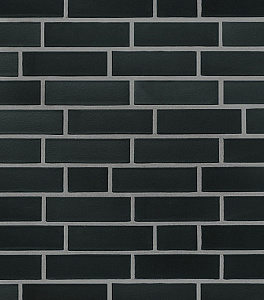 Плитка фасадная клинкерная ROBEN Faro schwarz-nuanciert чёрный с оттенком NF 240х71x14 – 1