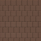 Тротуарная плитка Steinrus Квадрат малый коричневый, гладкая, 60 мм – 2