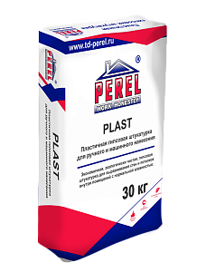 0526  PLASTER Белая Штукатурка гипсовая, трещиноустойчивая Perel 30 кг – 1