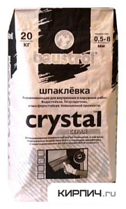 Шпаклевка цементная  Baustrol Crystal  серый  20 кг – 2