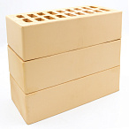 Кирпич облицовочный слоновая кость одинарный гладкий М-150 УС БКЗ – 7