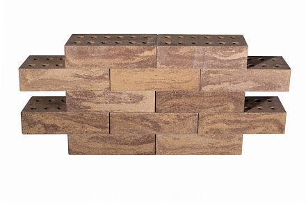 Кирпич гиперпрессованный одинарный Желтая Яшма гладкий СПК – 5