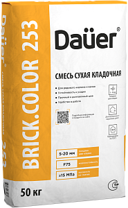 Цветная кладочная смесь армированная DAUER BRICK.COLOR 253 Серый 50 кг – 1