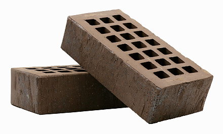 Кирпич облицовочный Темно-коричневый одинарный скала алмаз ЖКЗ – 10