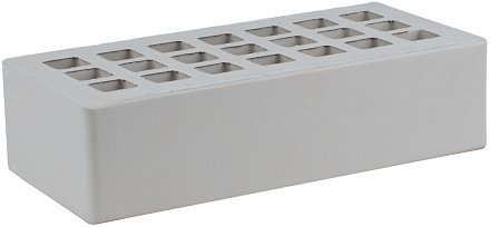 Кирпич облицовочный серый одинарный КФ-3 гладкий ЖКЗ – 1